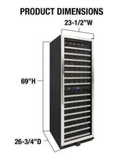 EL-142SDST Dual-Zone Wine Cooler Vinotemp