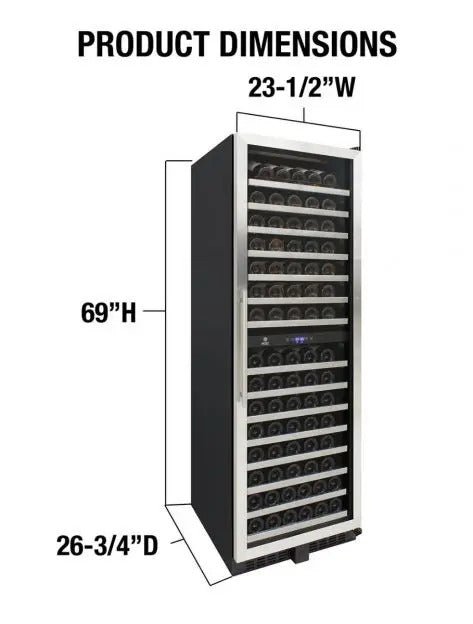 EL-142SDST Dual-Zone Wine Cooler Vinotemp