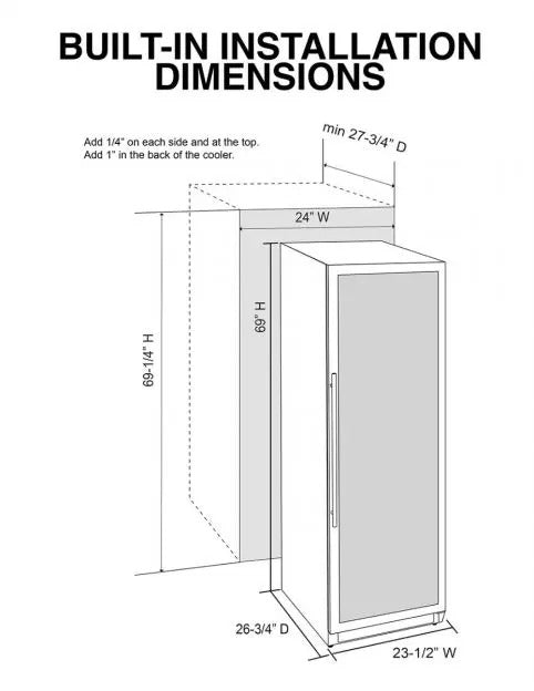 EL-142SDST Dual-Zone Wine Cooler Vinotemp