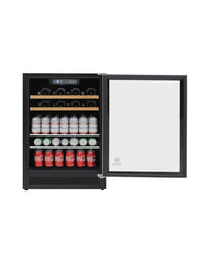 Vinotemp Single-Zone 24" Wine and Beverage Cooler, 16 Bottle and 106 Can Capacity Vinotemp