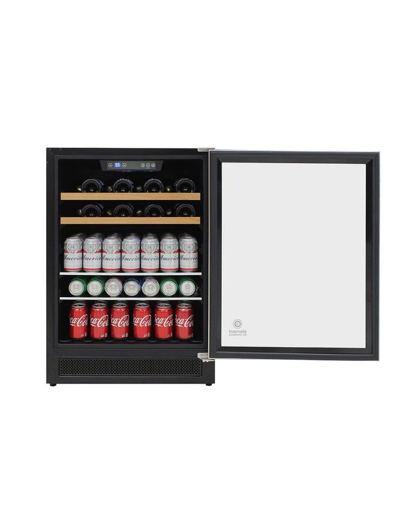 Vinotemp Single-Zone 24" Wine and Beverage Cooler, 16 Bottle and 106 Can Capacity Vinotemp