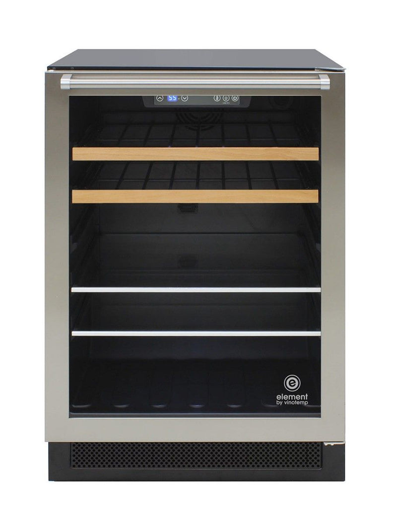 Vinotemp Single-Zone 24" Wine and Beverage Cooler, 16 Bottle and 106 Can Capacity Vinotemp