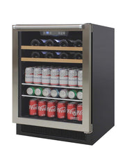 Vinotemp Single-Zone 24" Wine and Beverage Cooler, 16 Bottle and 106 Can Capacity Vinotemp