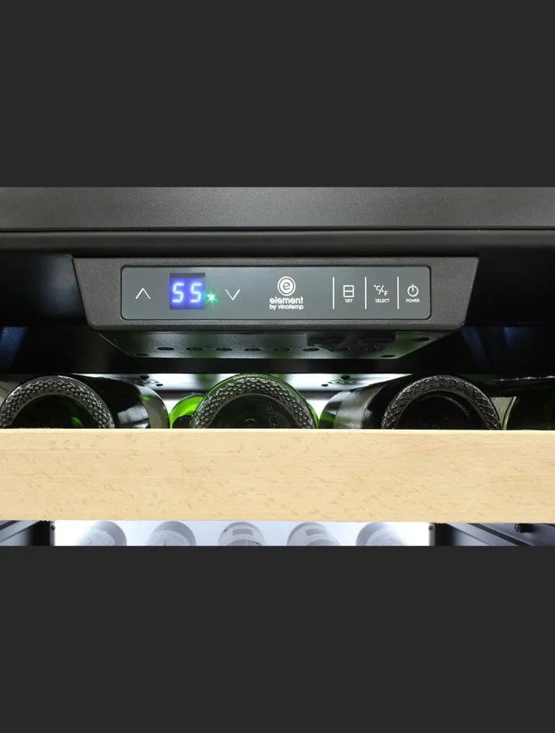 Vinotemp White Backlit Panel Single-Zone Wine Cooler, 173 Bottle Capacity Vinotemp