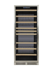 Vinotemp White Backlit Panel Single-Zone Wine Cooler, 173 Bottle Capacity Vinotemp