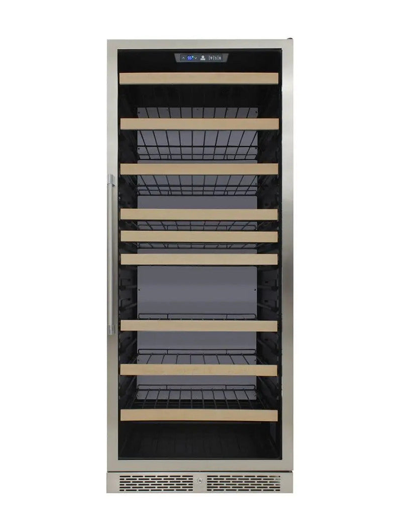 Vinotemp White Backlit Panel Single-Zone Wine Cooler, 173 Bottle Capacity Vinotemp