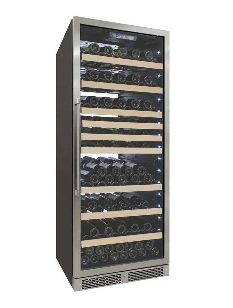 Vinotemp White Backlit Panel Single-Zone Wine Cooler, 173 Bottle Capacity Vinotemp