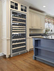 Vinotemp White Backlit Panel Single-Zone Wine Cooler, 173 Bottle Capacity Vinotemp