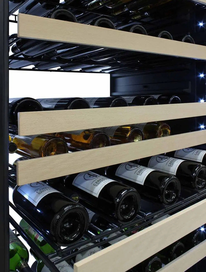 Vinotemp White Backlit Panel Single-Zone Wine Cooler, 173 Bottle Capacity Vinotemp