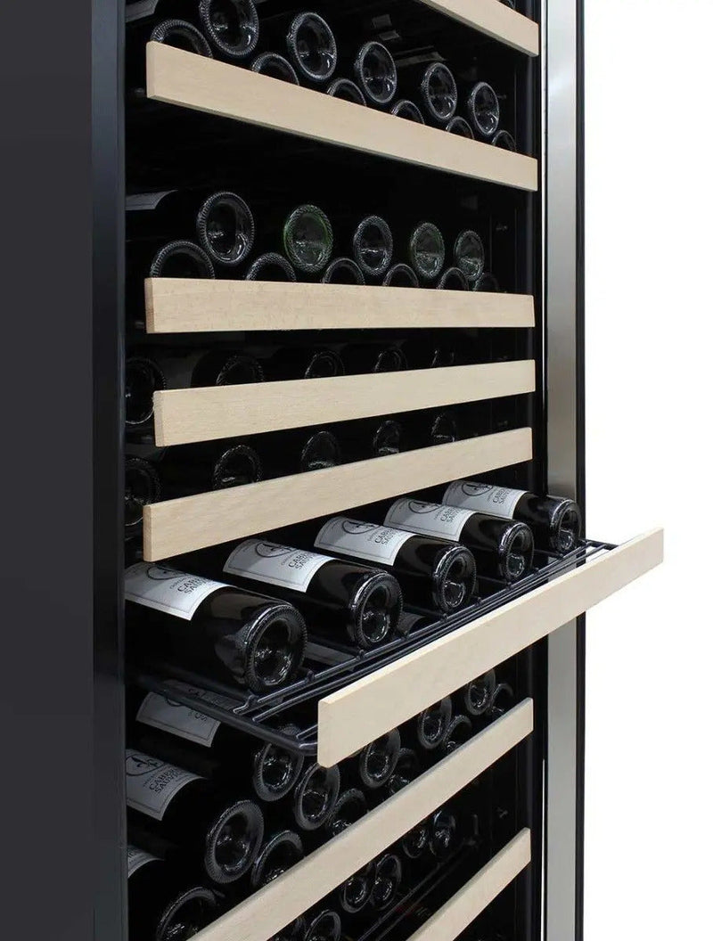 Vinotemp White Backlit Panel Single-Zone Wine Cooler, 173 Bottle Capacity Vinotemp