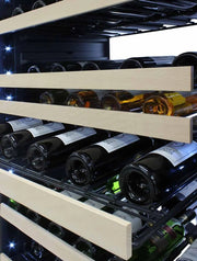 Vinotemp White Backlit Panel Single-Zone Wine Cooler, 173 Bottle Capacity Vinotemp