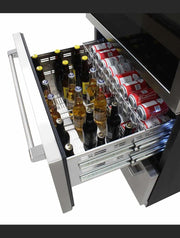 Vinotemp Triple-Zone Wine and Beverage Cooler, 135 Bottle Capacity Vinotemp