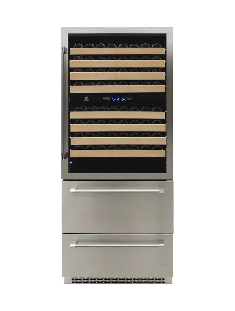 Vinotemp Triple-Zone Wine and Beverage Cooler, 135 Bottle Capacity Vinotemp