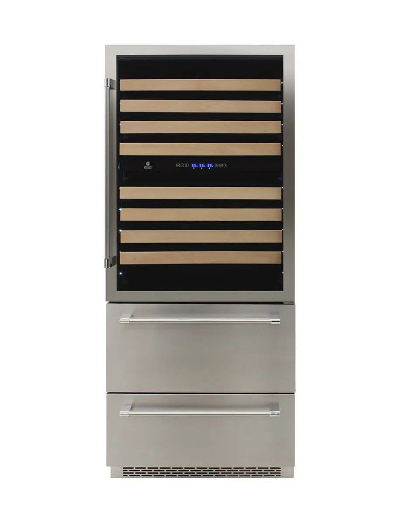 Vinotemp Triple-Zone Wine and Beverage Cooler, 135 Bottle Capacity Vinotemp