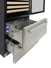 Vinotemp Triple-Zone Wine and Beverage Cooler, 135 Bottle Capacity Vinotemp