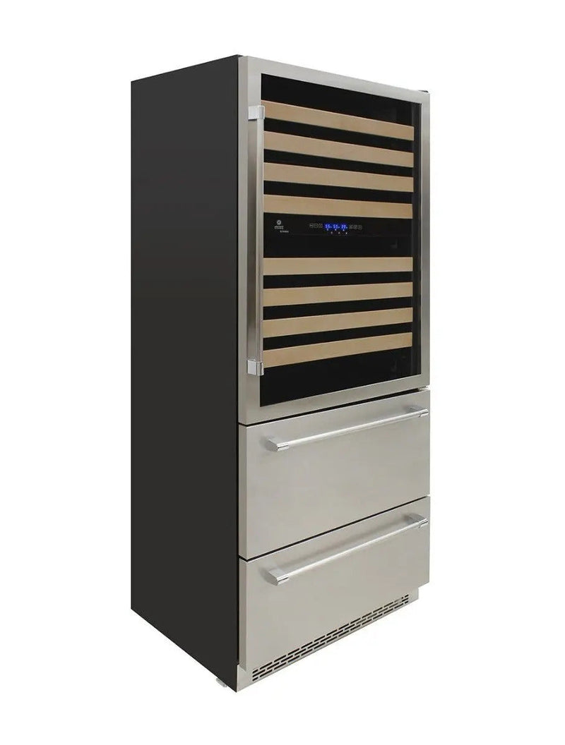 Vinotemp Triple-Zone Wine and Beverage Cooler, 135 Bottle Capacity Vinotemp