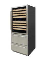Vinotemp Triple-Zone Wine and Beverage Cooler, 135 Bottle Capacity Vinotemp