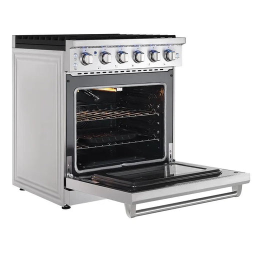 Empava 30" Freestanding Single Oven Natural Gas Range with 5 Burners - 4.5 cu.ft, EMPV - 30GR10 - CulinaryProfis