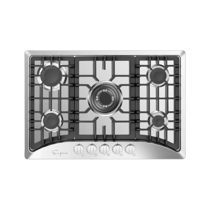 Empava Appliance Package - Empava 24" Natural Gas Oven, Empava 30" Cooktop, Empava 30" Convertible Vent Wall Mount Range Hood, AP - EMPV - 24WO09 - 3 - CulinaryProfis