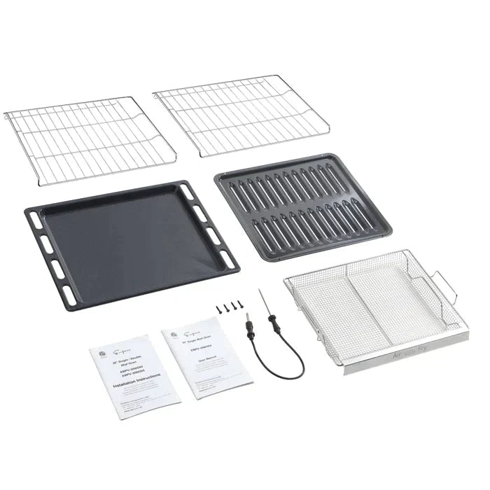 Empava Appliance Package - Empava 30" Air Fry Electric Oven, Empava 30" Cooktop, Empava 30" Convertible Vent Wall Mount Range Hood, AP - EMPV - 30WO04 - 3 - CulinaryProfis