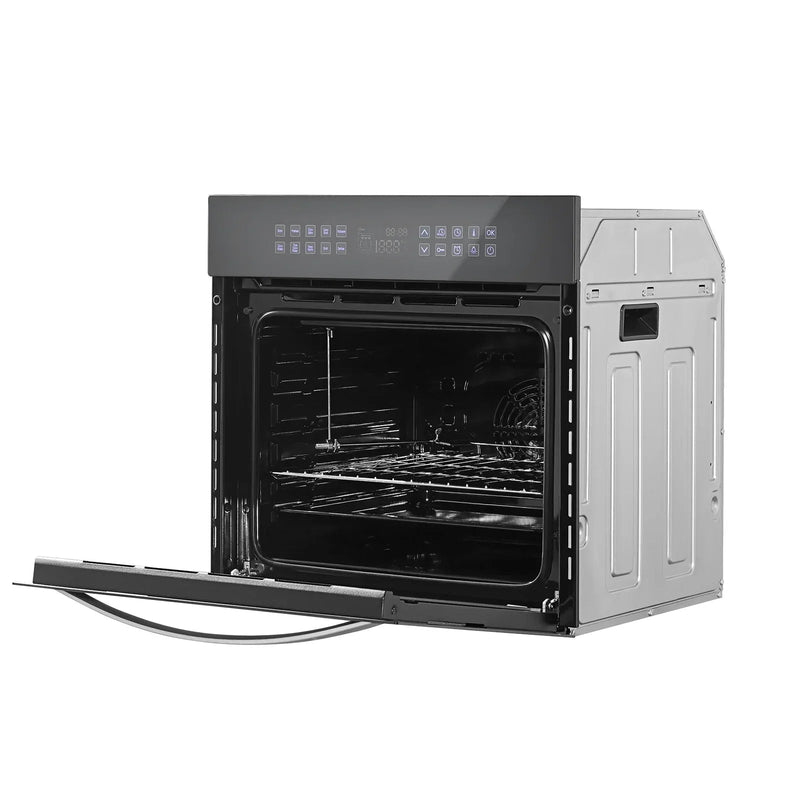 Empava EMPV - 24WOC17 24" Single Electric Wall Oven - 2.3 cu.ft Silver Glass - CulinaryProfis
