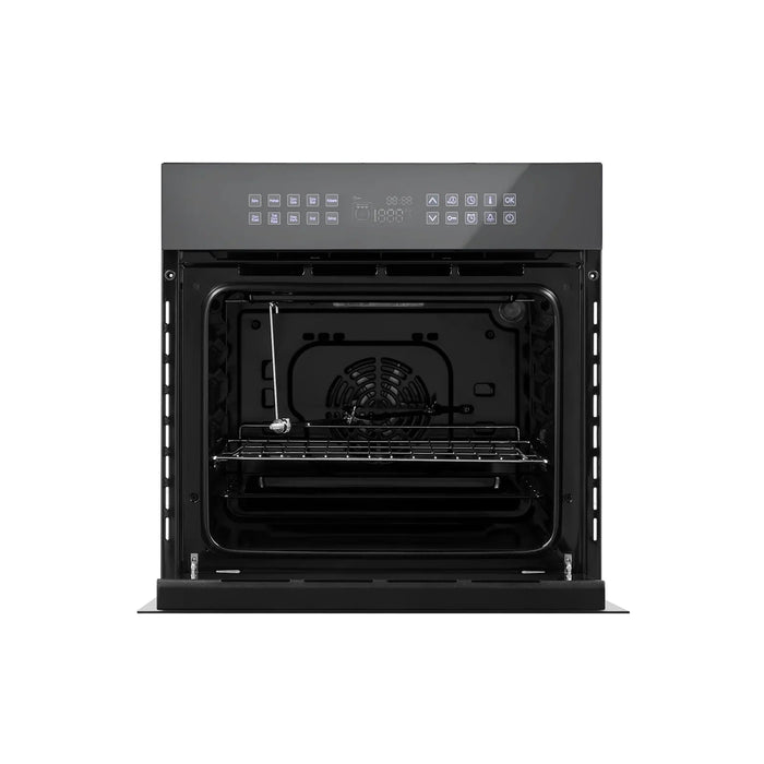 Empava EMPV - 24WOC17 24" Single Electric Wall Oven - 2.3 cu.ft Silver Glass - CulinaryProfis