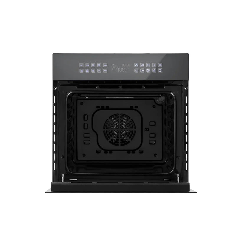 Empava EMPV - 24WOC17 24" Single Electric Wall Oven - 2.3 cu.ft Silver Glass - CulinaryProfis