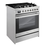 Empava EMPV - 30GR06 30" Freestanding Gas Range - 5 cu.ft Single Oven with 5 Burners - CulinaryProfis
