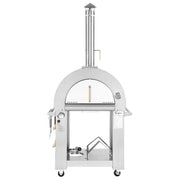Empava EMPV - PG01 Outdoor Wood Fired Pizza Oven - Stainless Steel with Thermometer - CulinaryProfis