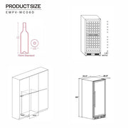 Empava EMPV - WC06D 24" Dual Zone Wine Cooler - 116 Bottle Capacity - CulinaryProfis