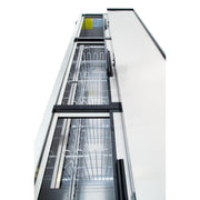 Empura 95" Commercial Horizontal Bottle Cooler - Black Stainless Steel - CulinaryProfis
