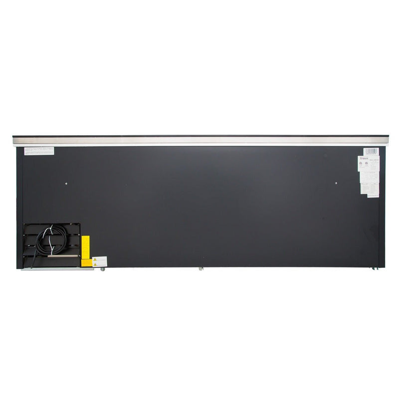 Empura 95" Commercial Horizontal Bottle Cooler - Black Stainless Steel - CulinaryProfis