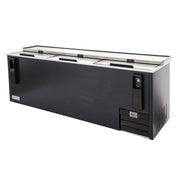 Empura 95" Commercial Horizontal Bottle Cooler - Black Stainless Steel - CulinaryProfis