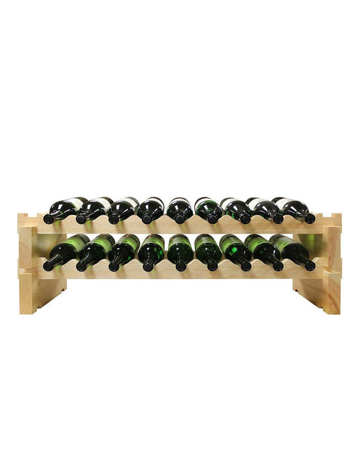 Vinotemp Modular Wine Rack, 2 x 9, 18 Bottle Capacity Vinotemp