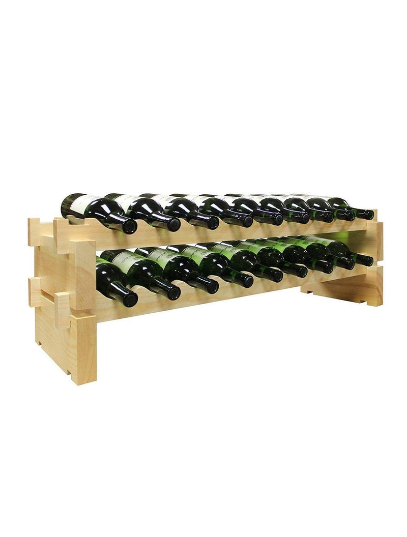 Vinotemp Modular Wine Rack, 2 x 9, 18 Bottle Capacity Vinotemp