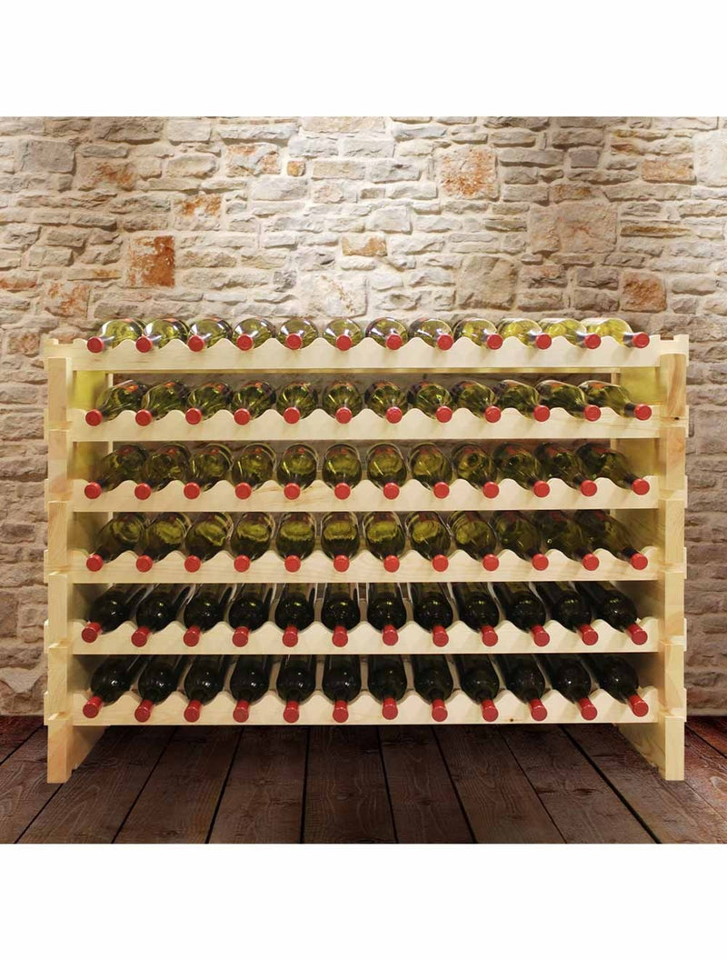Vinotemp Modular Wine Rack, 6 x 12, 72 Bottle Capacity Vinotemp