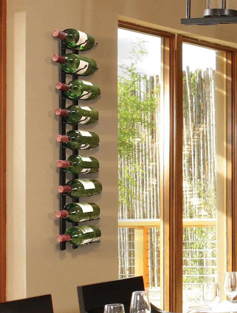 Vinotemp Epicureanist Metal Wine Rack, 9 Bottle Capacity Vinotemp