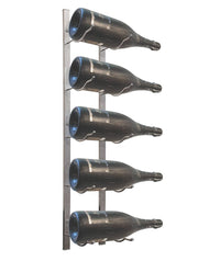 Vinotemp Epicureanist 5-Bottle Magnum Metal Wine Rack, 5 1/4"W x 8"D x 35 3/4"H Vinotemp