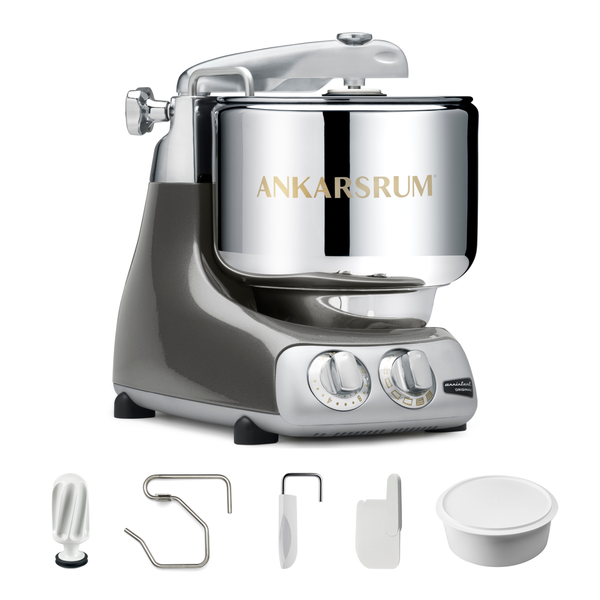 Ankarsrum Essential Package stand mixer in Black Chrome