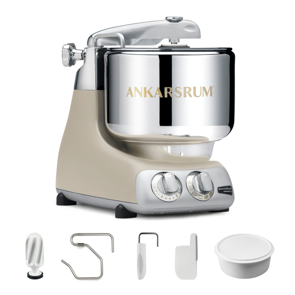 Ankarsrum Essential Package stand mixer in Harmony Beige