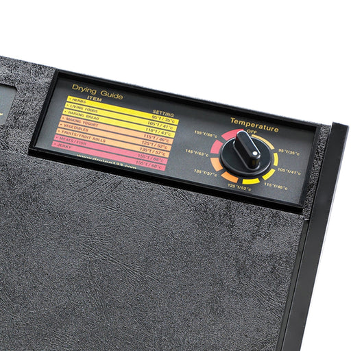 Excalibur - 2900ECB, Excalibur 400W Black Electric Food Dehydrator, 15 Sq Ft Drying Space, 9 Trays, Adjustable Thermostat - CulinaryProfis