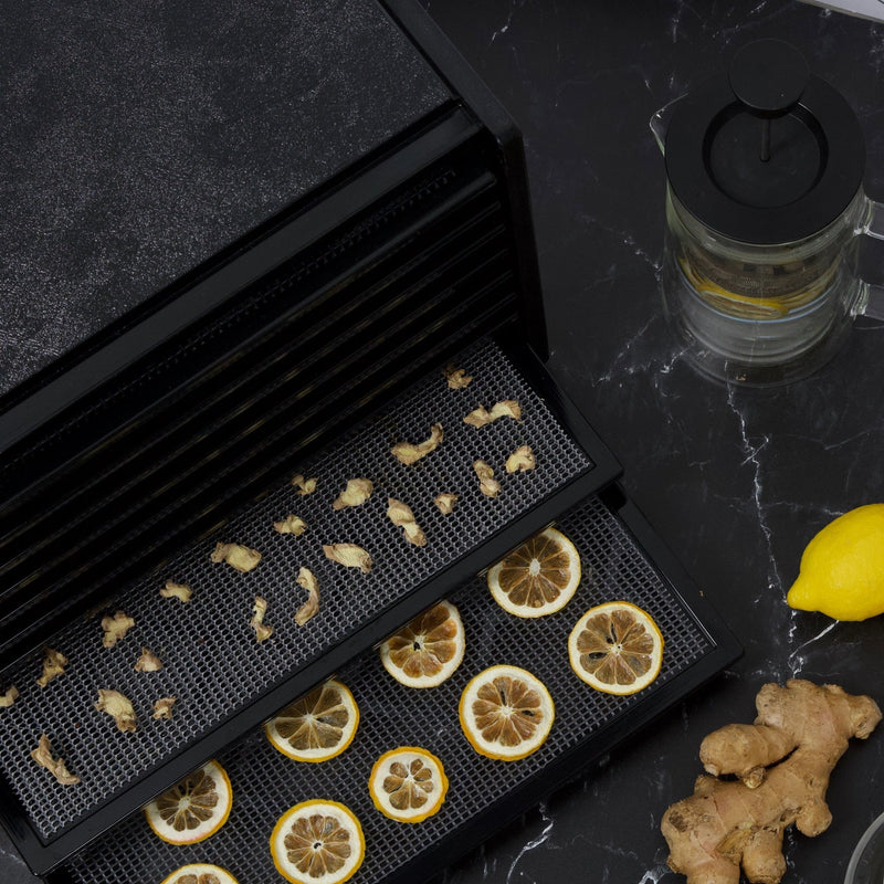 Excalibur - 2900ECB, Excalibur 400W Black Electric Food Dehydrator, 15 Sq Ft Drying Space, 9 Trays, Adjustable Thermostat - CulinaryProfis