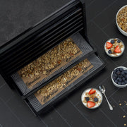 Excalibur - 2900ECB, Excalibur 400W Black Electric Food Dehydrator, 15 Sq Ft Drying Space, 9 Trays, Adjustable Thermostat - CulinaryProfis