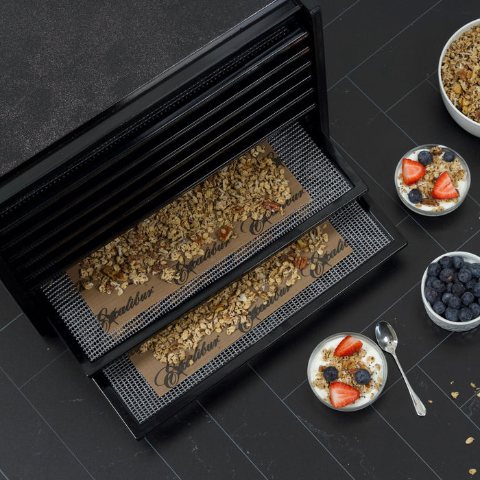 Excalibur - 2900ECB, Excalibur 400W Black Electric Food Dehydrator, 15 Sq Ft Drying Space, 9 Trays, Adjustable Thermostat - CulinaryProfis