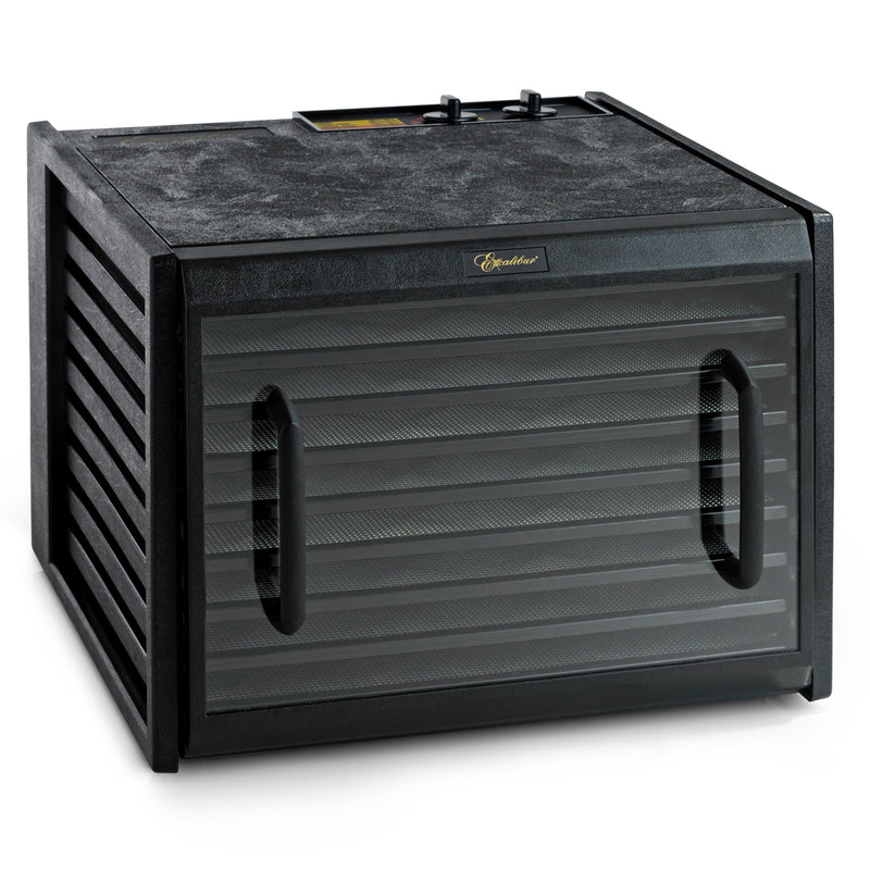 Excalibur - 3926TCDB, Excalibur 3926TB Black 9Tray Food Dehydrator, 15 SQ. Ft. Drying Space, Adjustable Thermostat, 26 - Hr Timer - CulinaryProfis