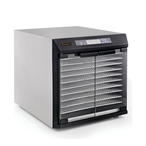 Excalibur - EXC10EL, Excalibur 600W Stainless Steel 10 Tray Commercial Food Dehydrator with Adjustable Temperature Control and Two 99 - Hour Timers - CulinaryProfis