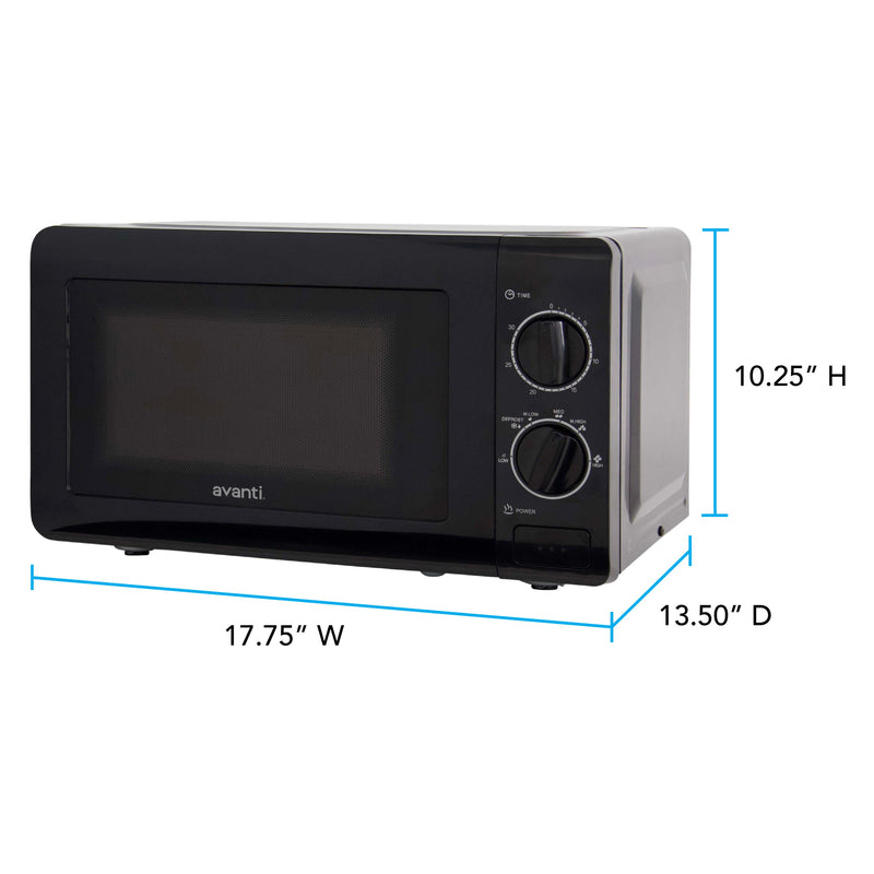 Avanti Microwave Oven with Mechanical Dials, 0.7 cu. ft. Avanti Products, LLC