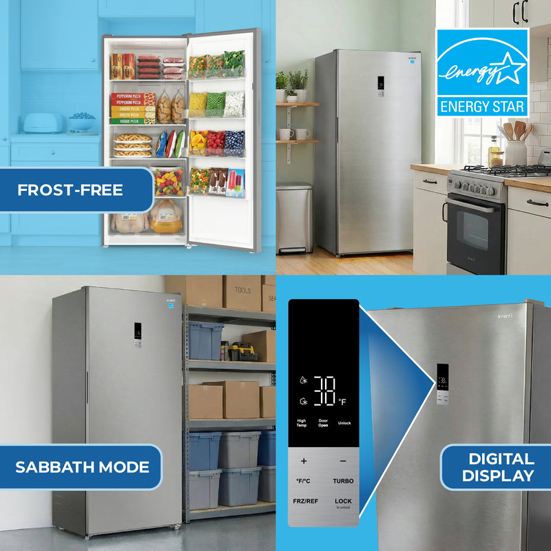 Avanti MaxxSpace Garage-Ready 21 cu. ft. Convertible Upright Freezer Avanti Products, LLC
