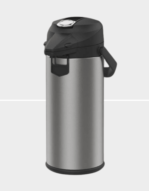 Fetco 2.2L Glass Lined Pump Lever Airpot – Stainless Steel - CulinaryProfis