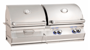 Fire Magic Aurora A830i Gas/Charcoal Combo Built - In Grill with Analog Thermometers - CulinaryProfis
